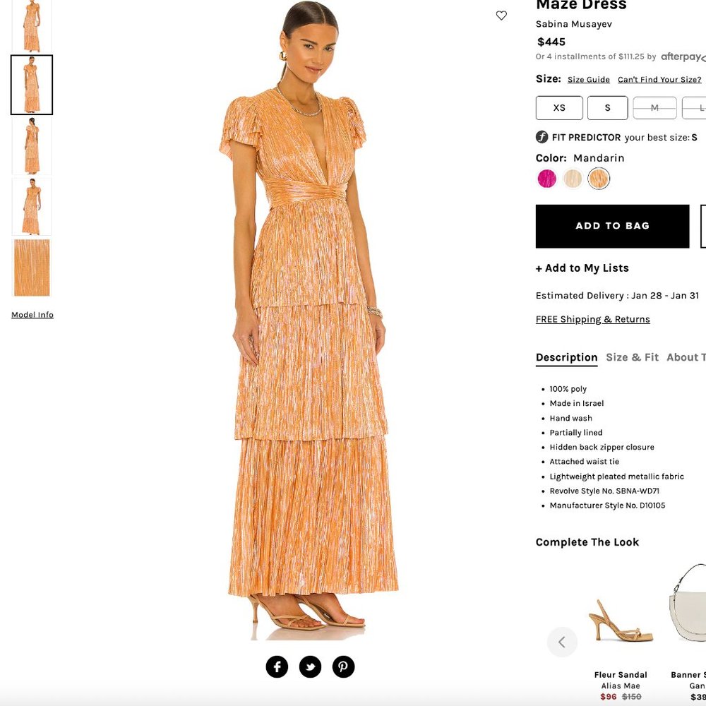 COPY - Sabina Musayev Maze Dress